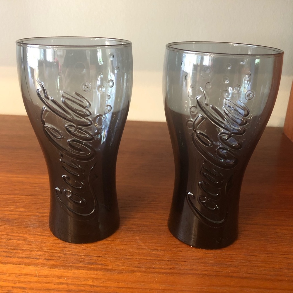 Coca Cola bubble 2 glasses- grey